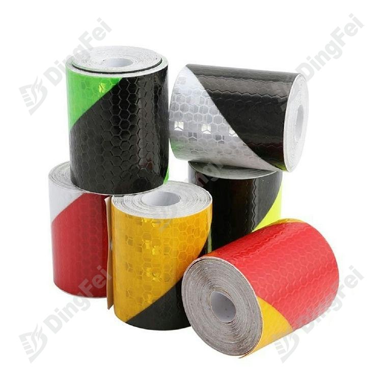 Warning Truck Yellow And Black Color Reflective Arrow Tape - 